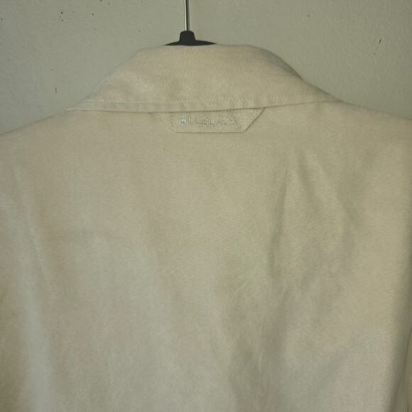 VINTAGE BILL BLASS Men's Beige Faux Sued Jacket Bomber Full Zip SIZE XXL - Picture 10 of 12